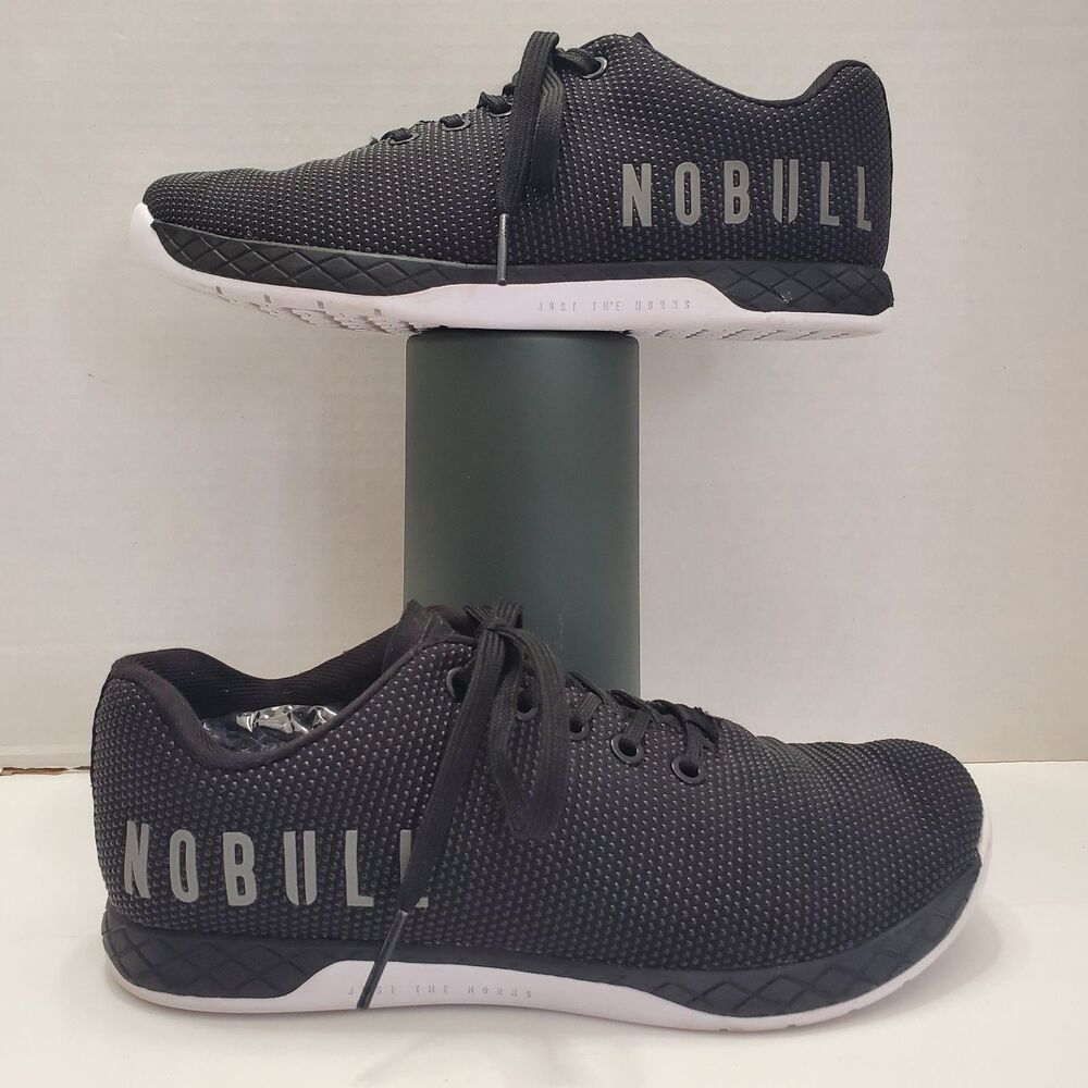 NOBULL Outwork Edge Impact Shoes Men’s 7 Women’s 8.5 Black White Trainer